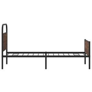 Bettgestell 107x203 cm Braun Eichen-Optik