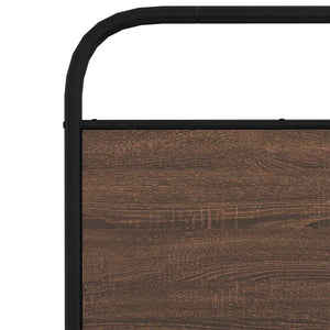 vidaXL Cadre de lit sans matelas 140x200 cm Marron Aspect chêne