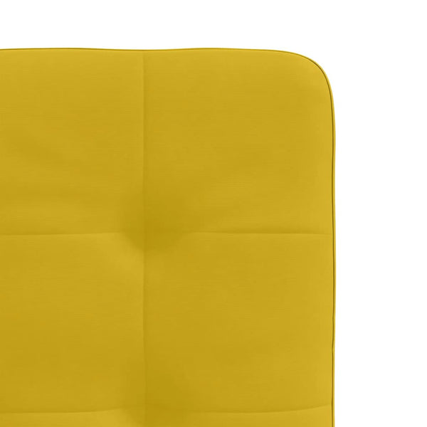 vidaXL Chaises de salle à manger 4 pcs Velours jaune
