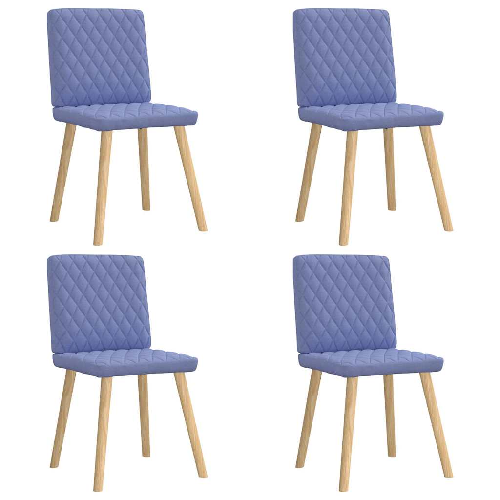4er Set Esszimmerstühle Jeansblau