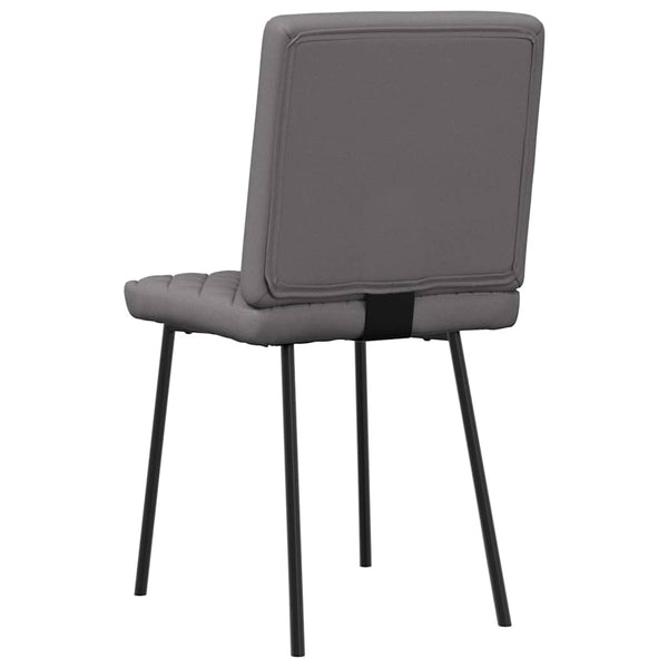 vidaXL Dining Chairs 6 pcs Grey Faux Leather