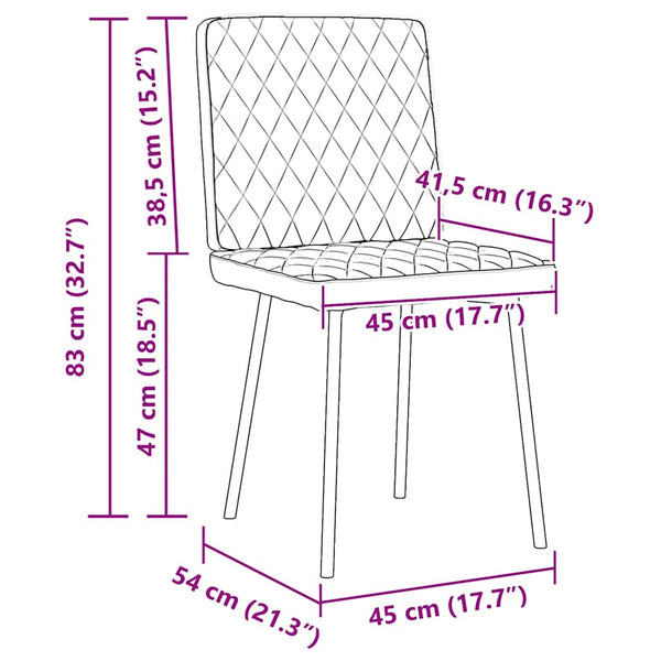 vidaXL Dining Chairs 6 pcs Grey Faux Leather