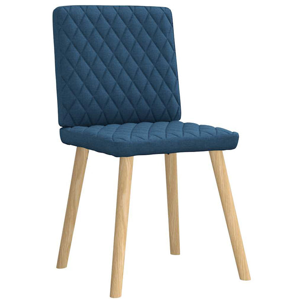 vidaXL Chaises de salle à manger 6 pcs Bleu Tissu