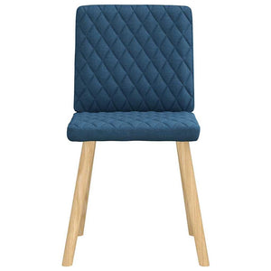 vidaXL Chaises de salle à manger 6 pcs Bleu Tissu