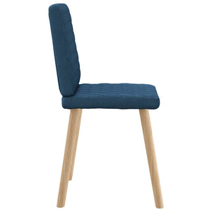 vidaXL Chaises de salle à manger 6 pcs Bleu Tissu