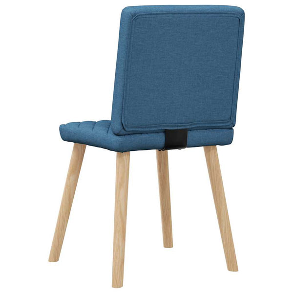 vidaXL Chaises de salle à manger 6 pcs Bleu Tissu