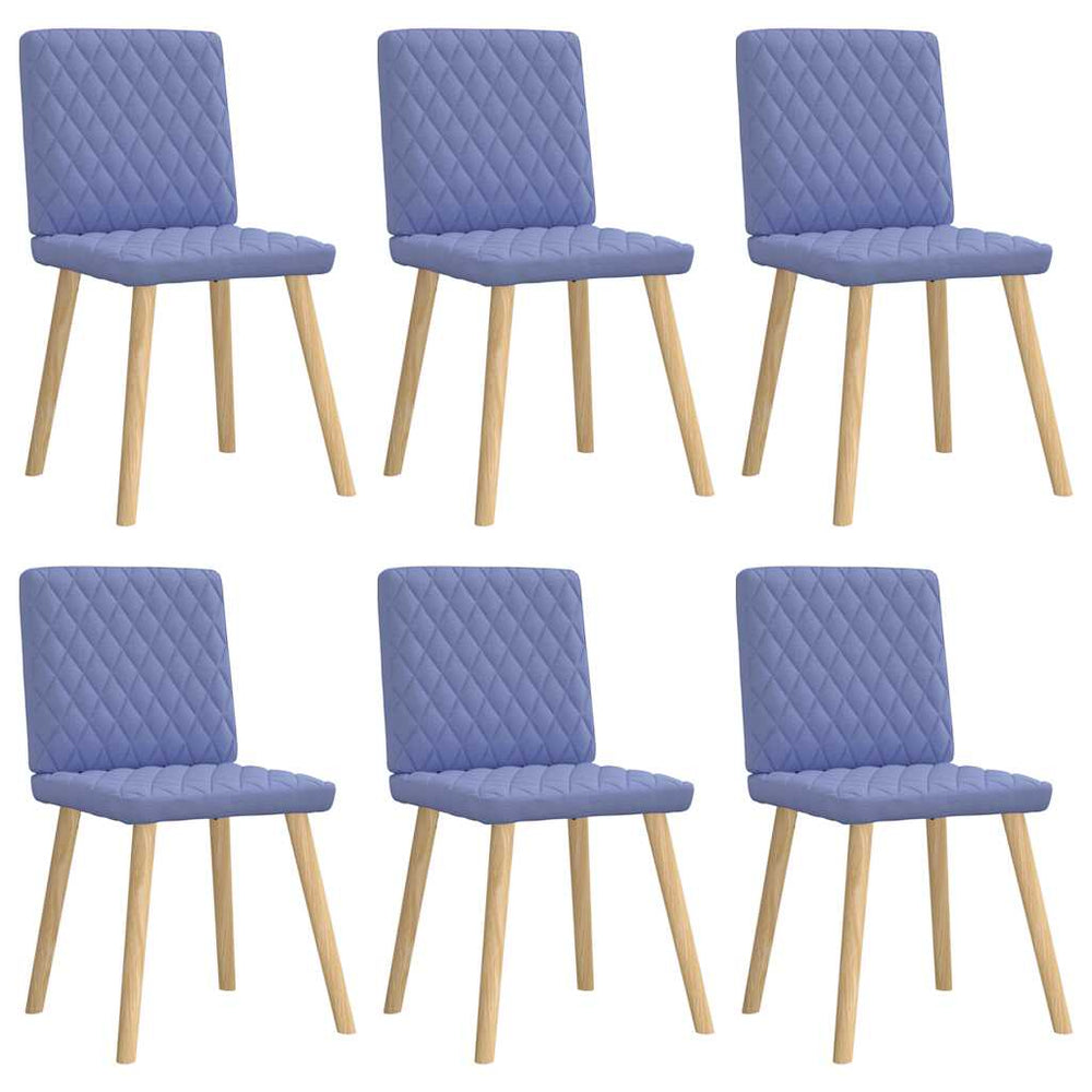 Esszimmerstühle 6er Set Jeansblau
