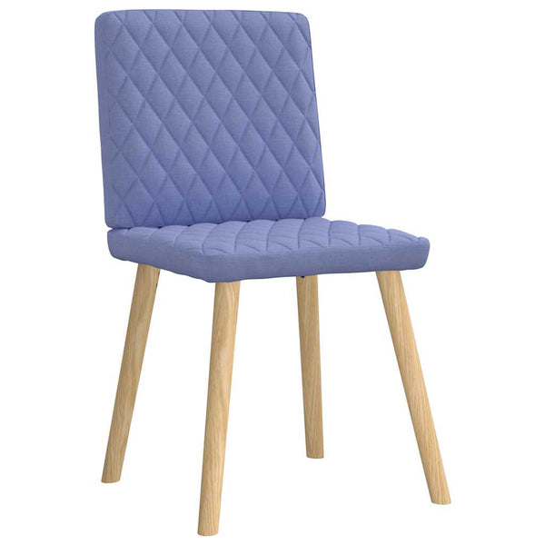vidaXL Chaises de salle à manger 6 pcs Bleu Jean Tissu