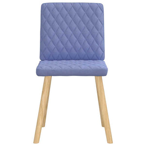 vidaXL Chaises de salle à manger 6 pcs Bleu Jean Tissu