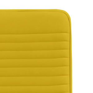 vidaXL Dining Chairs 6 pcs. Yellow Velvet