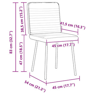vidaXL Dining Chairs 6 pcs. Yellow Velvet