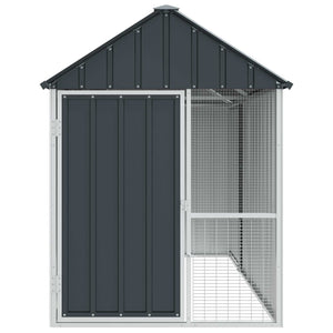 Vogelkäfig Anthrazit 215 cm Verzinkter Stahl
