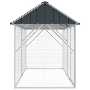 Anthrazit Vogelkäfig aus Stahl 227cm