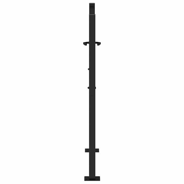 Schwarzes Gartentor 100x100 cm mit Lichtdesign
