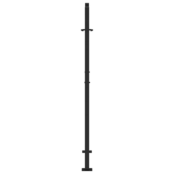 Schwarzes Gartentor 100x150 cm Stahl