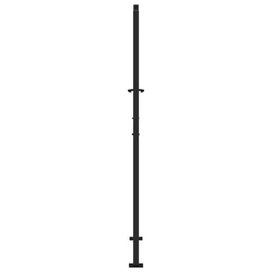 Gartentor Schwarz 100x175 cm Stahl