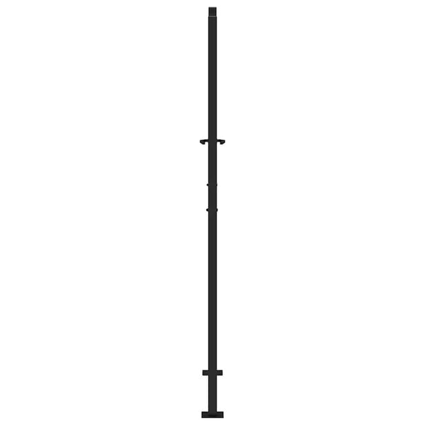 Gartentor Schwarz 100x175 cm Stahl
