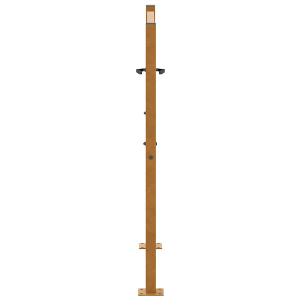 Cortenstahl Gartentor 100x100 cm, Helles Design