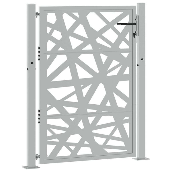 Cortenstahl Gartentor 100x125cm Helles Design