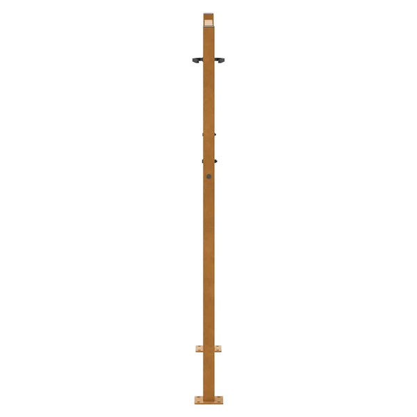 Cortenstahl Gartentor 100x125cm Helles Design
