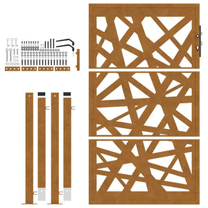 Gartentor Cortenstahl 100x150cm