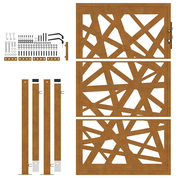 Gartentor Cortenstahl 100x150cm