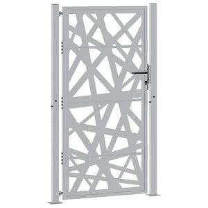 Gartentor Cortenstahl 100x175 cm Helles Design