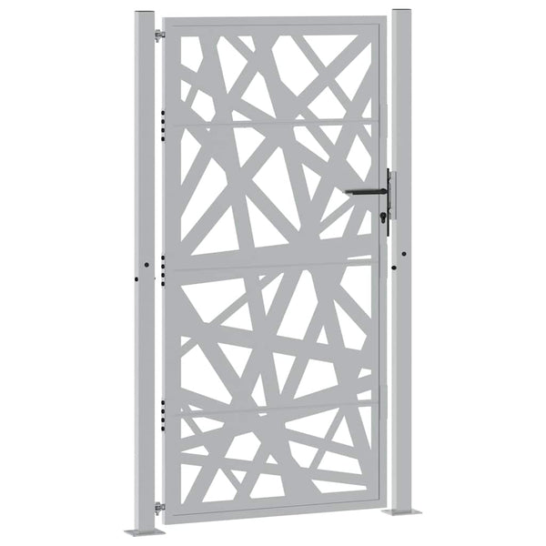 Gartentor Cortenstahl 100x175 cm Helles Design