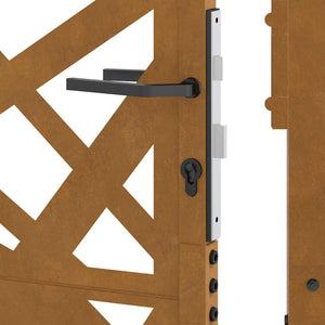 Gartentor Cortenstahl 100x175 cm Helles Design