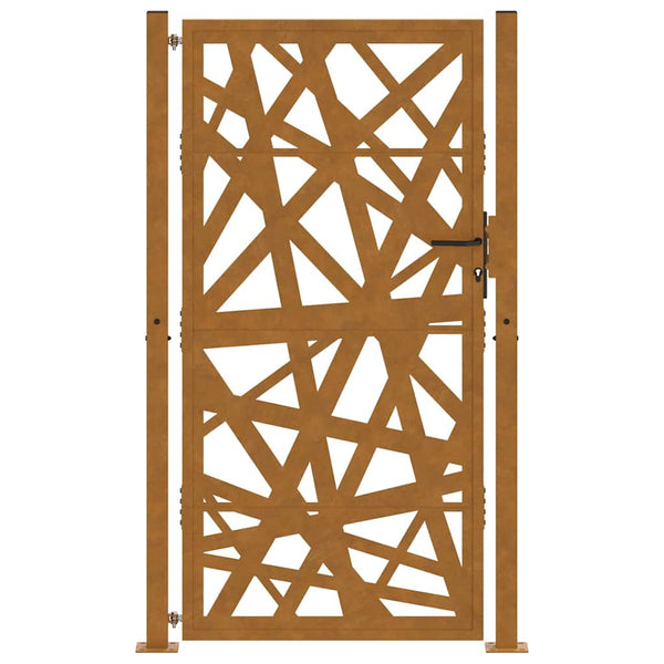 Gartentor Cortenstahl 100x200 cm