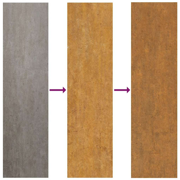 Gartentor Cortenstahl 100x200 cm
