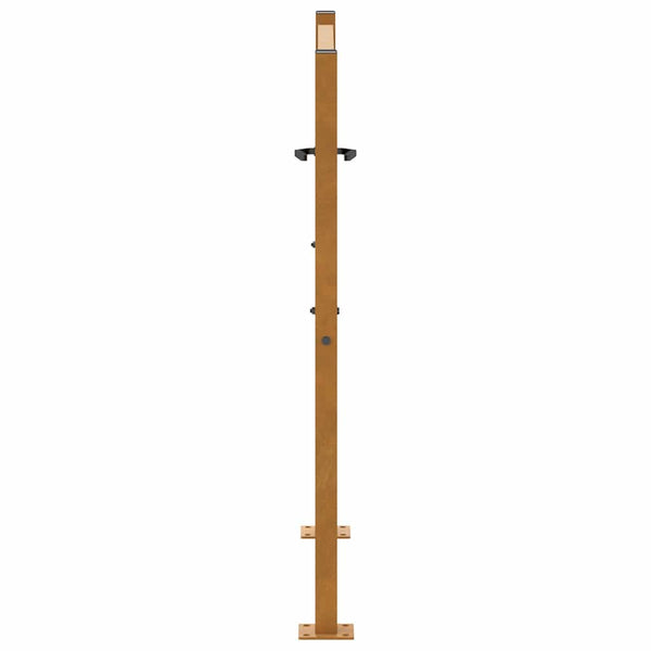 Gartentor 100x100 cm Stahl Blattdesign