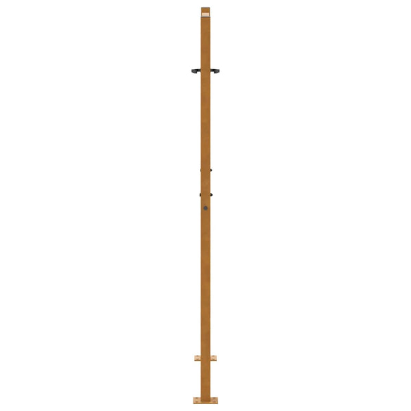Gartentor 100x150 cm Stahl Blattdesign