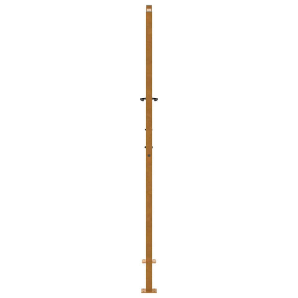 Gartentor 100x175 cm Stahl Blattdesign