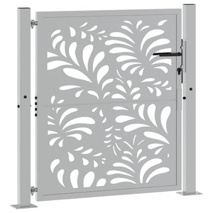 Gartentor 100x100 cm Cortenstahl Wellendesign