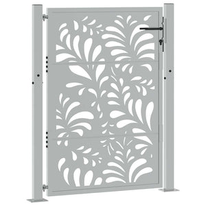 Gartentor Verwitterungsstahl 100x125cm Wellendesign
