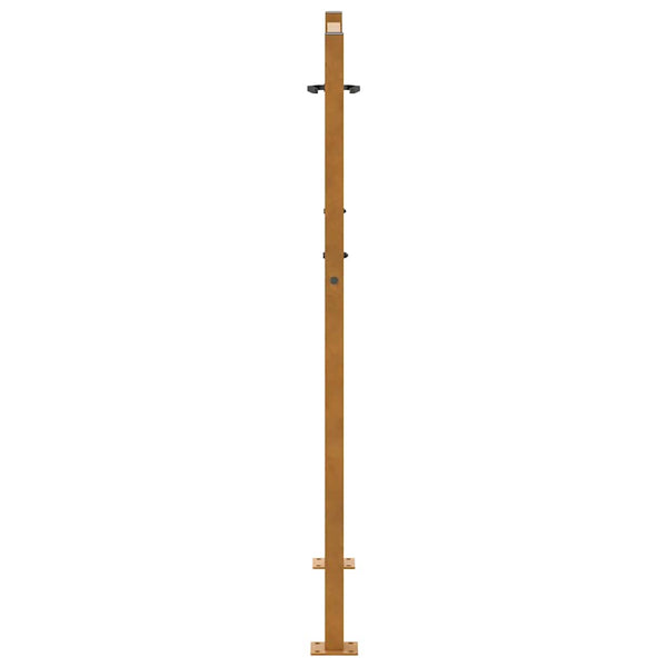 Gartentor Verwitterungsstahl 100x125cm Wellendesign
