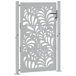 Gartentor Verwitterungsstahl 100x150cm Wellendesign