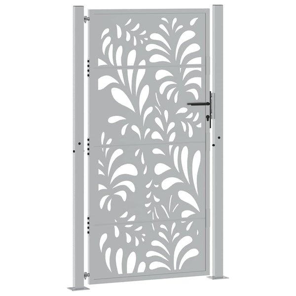 Gartentor Verwitterungsstahl 100x175cm Wellendesign