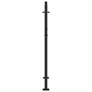 Schwarzes Gartentor Stahl 100x125 cm Trace Design