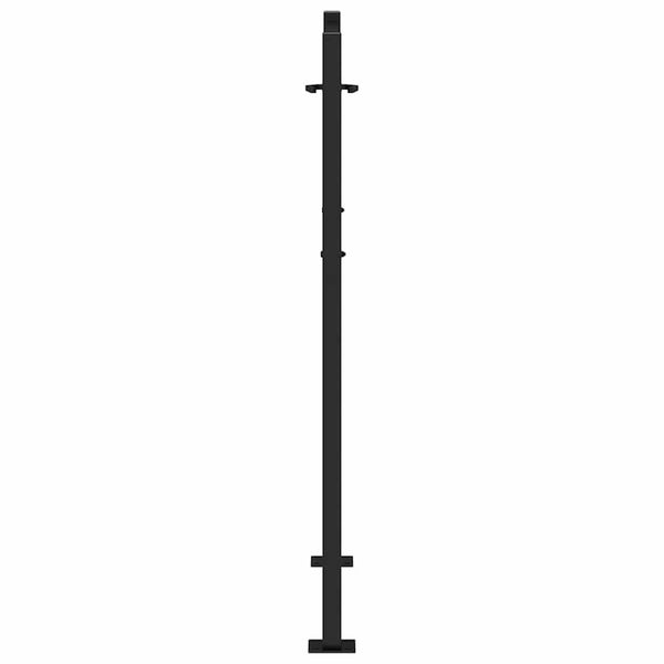 Schwarzes Gartentor Stahl 100x125 cm Trace Design