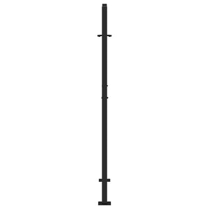 Schwarzes Gartentor 100x150 cm Stahl Trace Design