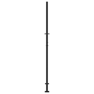 Schwarzes Gartentor 100x200 cm Stahl Trace Design