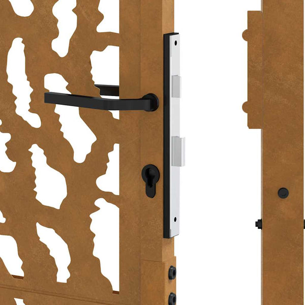 Gartentor 100x100 cm Cortenstahl Trace Design