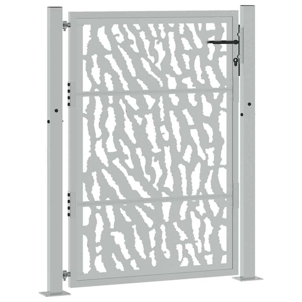 Gartentor 100x125cm Verwitterungsstahl Trace-Design