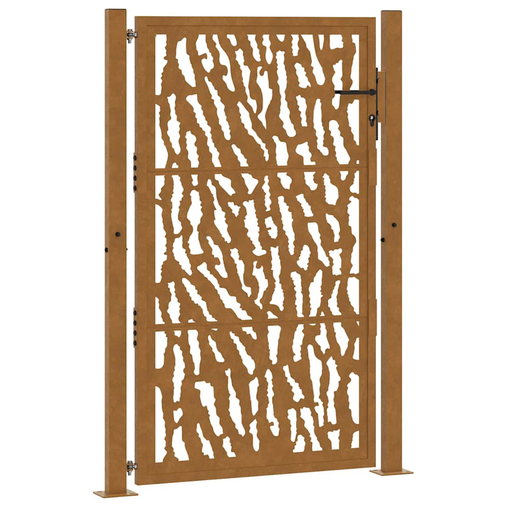 Gartentor 100x150cm Verwitterungsstahl Trace Design
