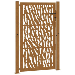 Gartentor 100x150cm Verwitterungsstahl Trace Design