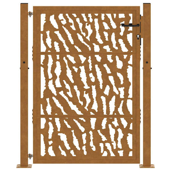 Gartentor 100x150cm Verwitterungsstahl Trace Design