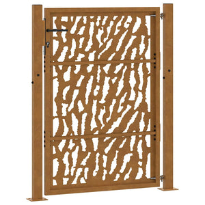 Gartentor 100x150cm Verwitterungsstahl Trace Design