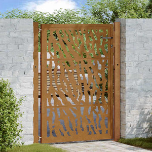 Gartentor 100x150cm Verwitterungsstahl Trace Design